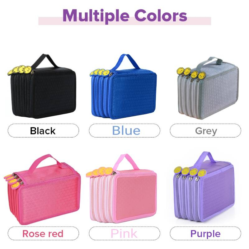 Hộp Đựng Bút Chì Dung Tích Lớn estuche escolar Kawaii Vải canvas Dành Cho Học Sinh