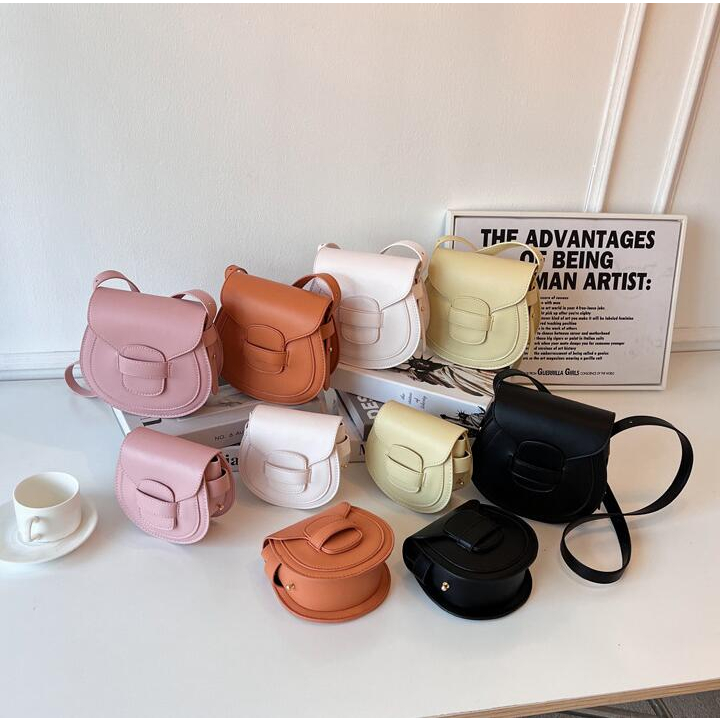 Túi Đeo Chéo Nắp Gập Đơn Giản Thời Trang Hè Hàn Quốc 2023