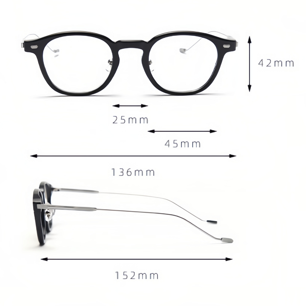 Ins Mắt Kính Cảm Ứng Cuộn Tròng Nhám Mờ Bằng Titan Phiên Bản Hàn Quốc Cổ Điển Cho unisex
