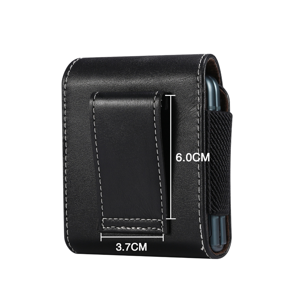 Bao Da Điện Thoại PU Kiểu Cổ Điển Cho Túi Đeo Hông Nam Samsung Galaxy Z Flip 5/4 / 3 / 2 / 5G