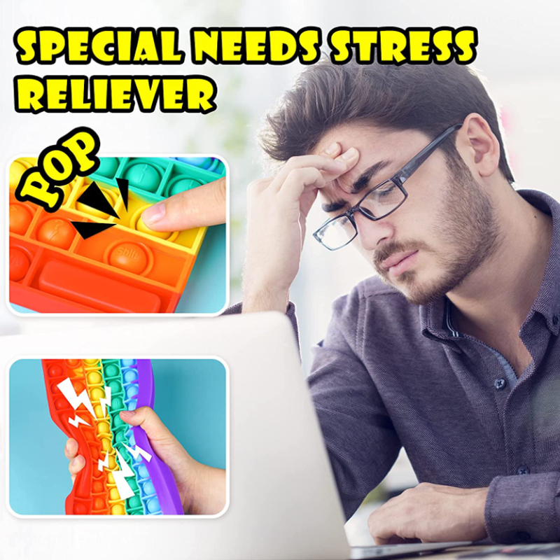 Đồ Chơi Nắn Bóp Đàn Hồi Giảm stress Hình Bàn Phím silicone