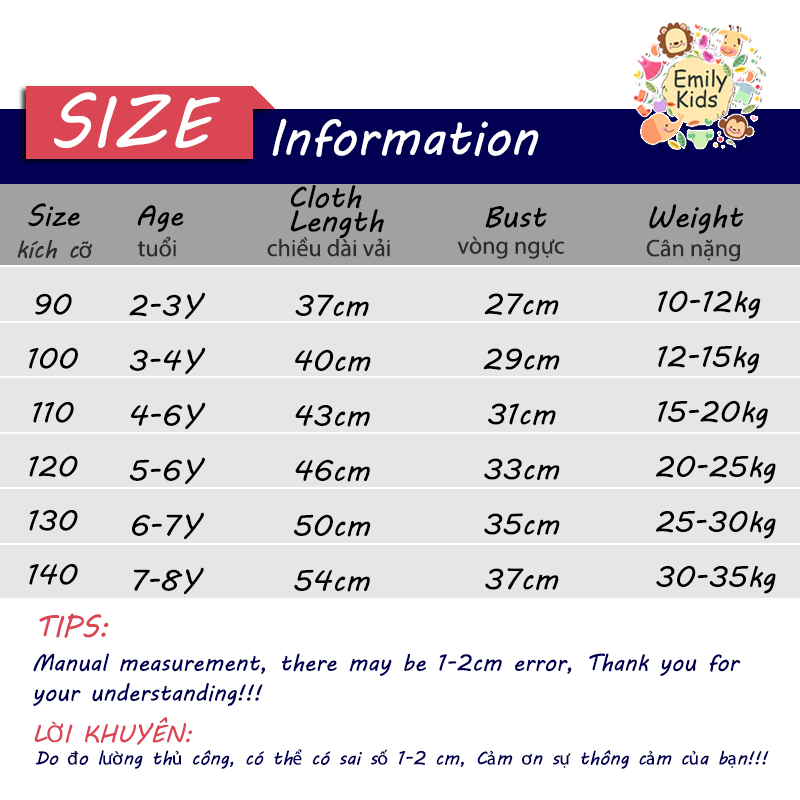 Áo Thun Ngắn Tay In Hình Gấu Hoạt Hình Dễ Thương Cho Bé 2-8 Tuổi