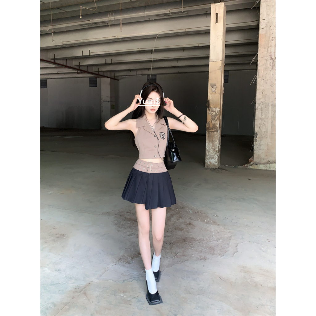 QADCOL Áo Thun Nữ Cộc Tay Cổ Bẻ Thời Trang Âu Mỹ