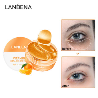 Set 60 Mặt Nạ Mắt LANBENA Chứa Vitamin C Giúp Loại Bỏ Nếp Nhăn Và Làm Trắng Da Hiệu Quả