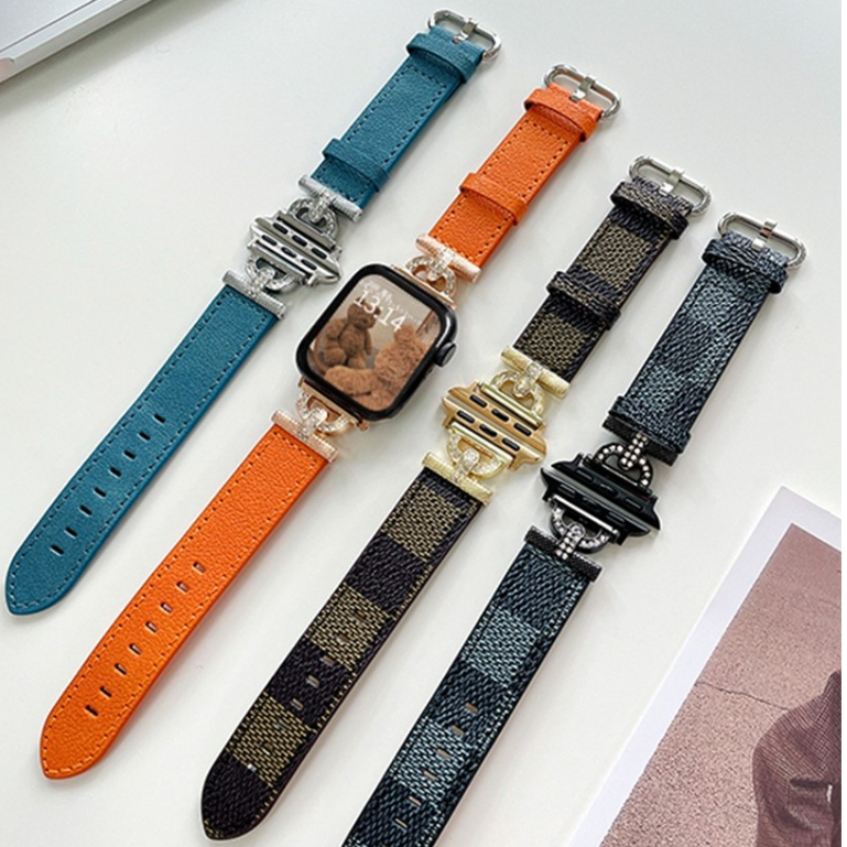 Dây Đeo Bằng Da Dành Cho Đồng Hồ Thông Minh IWatch 49mm 41mm 45 38mm 40mm 42mm 44mm Ultra 7 4 5 SE 6 8 3