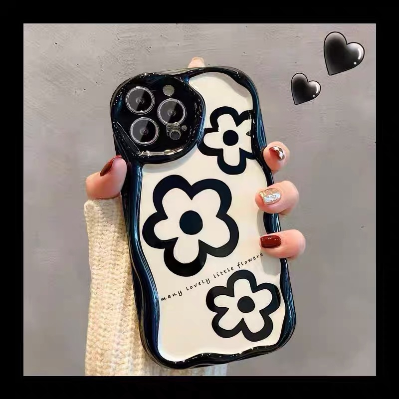 Ốp Điện Thoại Tpu Mềm Bóng Hình Hoa 3D Cho iPhone 7Plus 11 14 13 12 Pro Max XR 6s 6 7 8 Plus X XS Max SE 2020