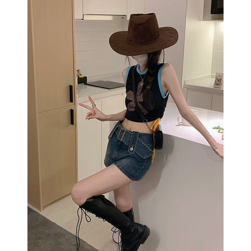 Chân váy Chân váy jean Chân Váy Bò váy nữ Chân Váy Chữ A 2023 New Style AP2301