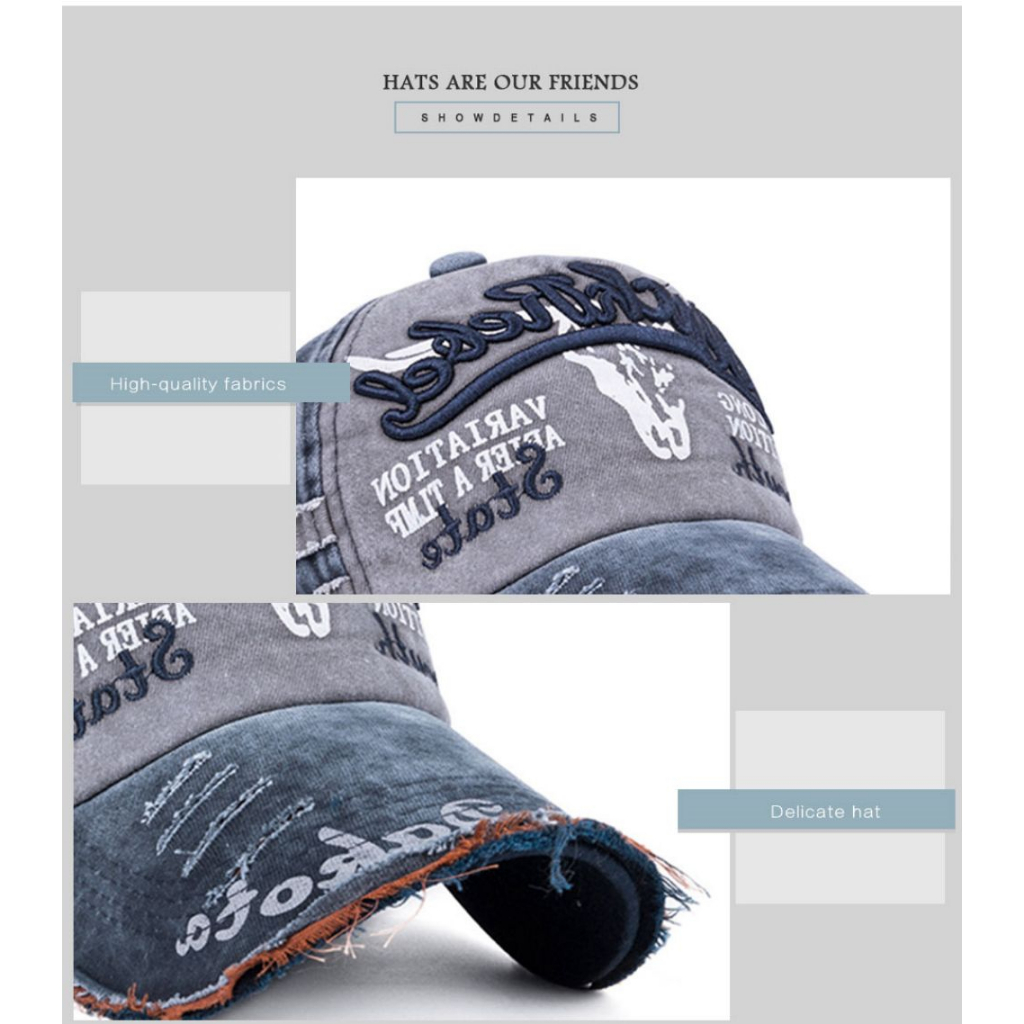 Gaseryo Mũ Bóng Chày Chống Nắng Giặt Được Cho Nam Và Nữ