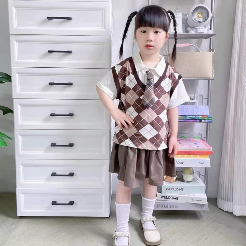 Khung Thành Cho Bé Chất Lượng Cao❤Bộ Đồ Thời Trang Mùa Hè Thoải Mái Phong Cách Hàn Quốc Cho Bé Trai Gái