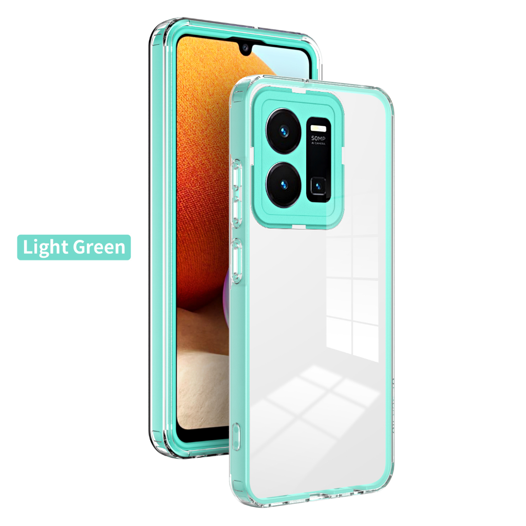 Ốp Điện Thoại Trong Suốt Đệm Khí Chống Sốc Bảo Vệ 360 Độ Cho Vivo Y35 Y22 Y16 Y02 4G 2022 Y21 Y21S Y21T Y33S Y33T