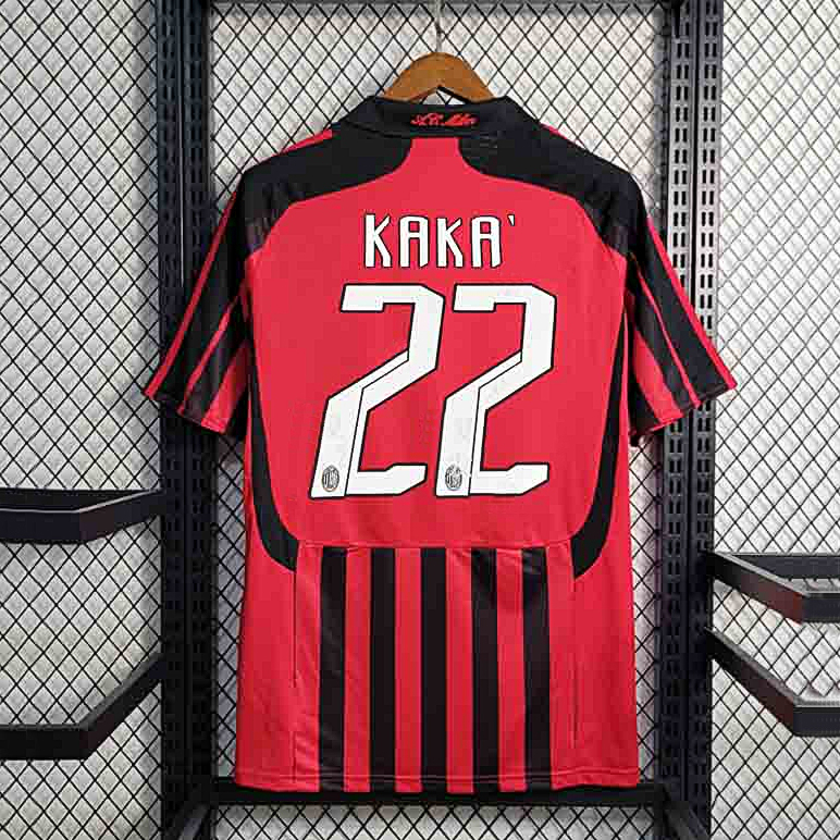 Áo Bóng Đá 2007 / 08 AC Milan Size S-2XL * KAKA 22