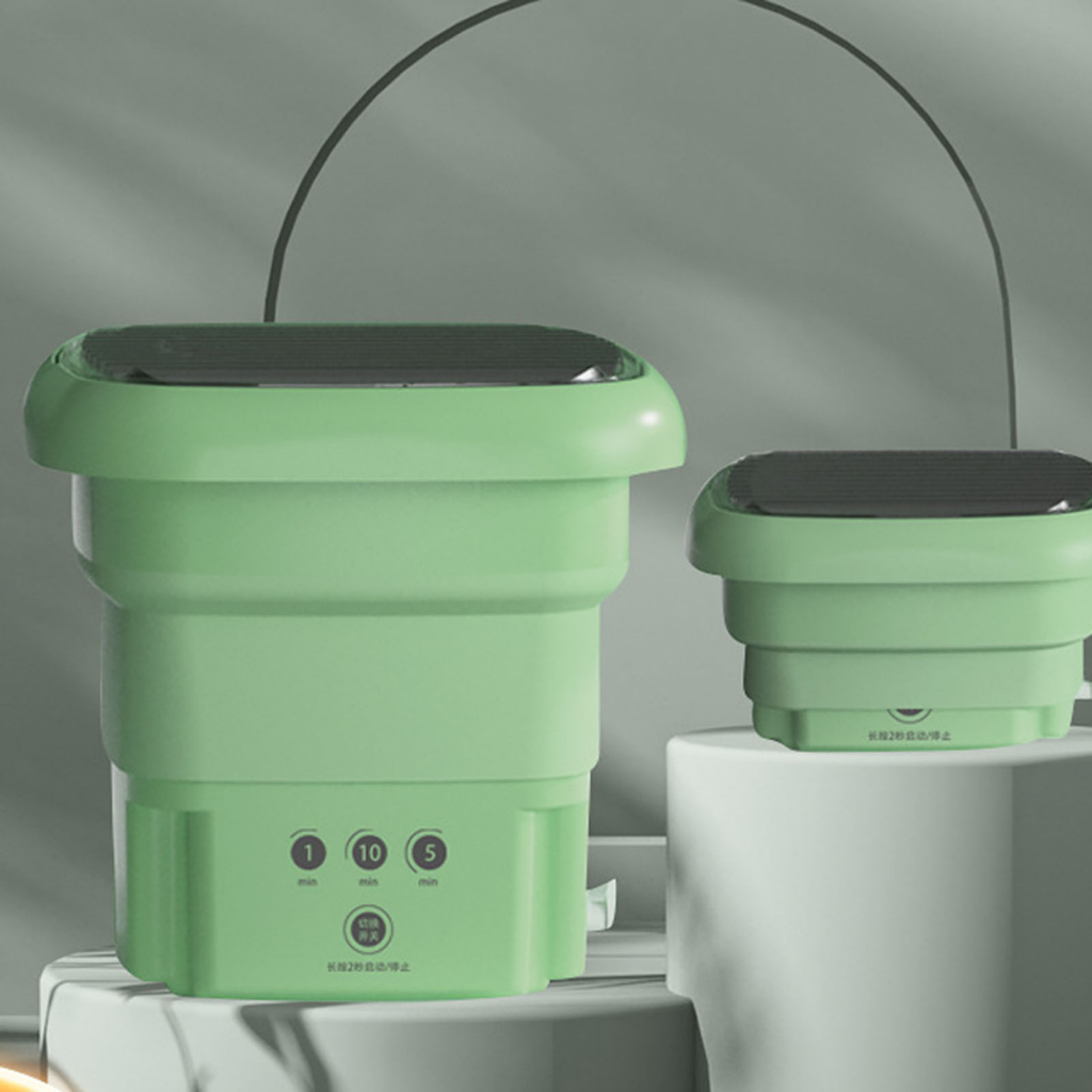 Máy Giặt Mini Tự Động, Máy Giặt Gấp đa năng giặt được cả giày và quần áo THREELIVES