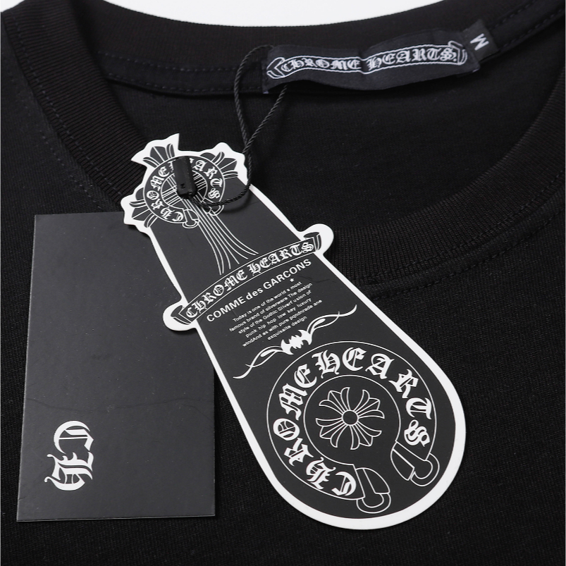 Áo Thun cotton Tay Ngắn In Hình Chrome Hearts Thời Trang unisex