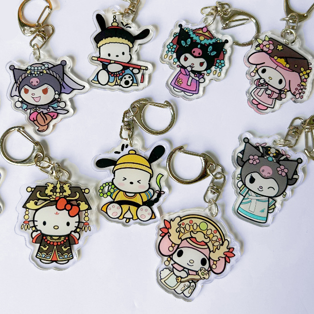 Sanrio Móc Khóa (Huyền thoại Chân Hoàn)cute móc chìa khoá Hình Sanrio Pacha Zhenzhen Legend Dễ Thương móc khoá in theo yêu cầu móc khoá xe máy