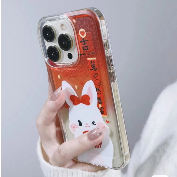 ✅Ốp Điện Thoại Dễ Thương Cho iPhone 11 / 12 Xr 14ProỐp Điện Thoại Mềm Hình Thỏ Mặc Đồ Đường Phố Cho Apple xsmaxins 13 pro 9LK1