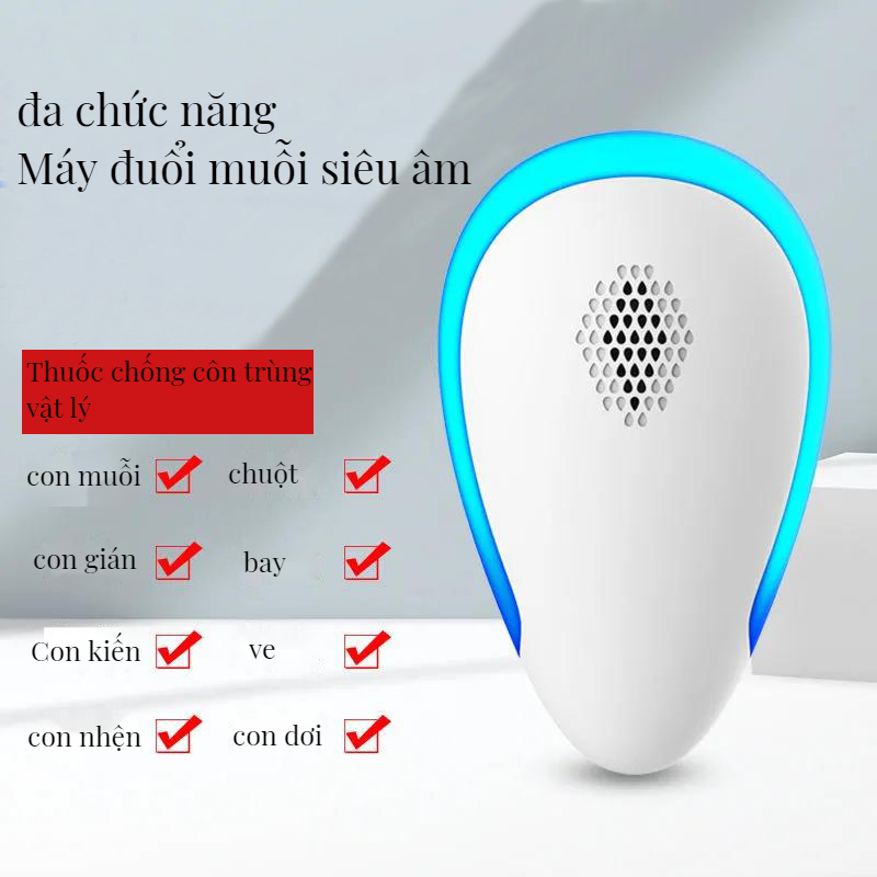 Thiết Bị Đuổi Côn Trùng Thông Minh 10.000M Không Có Chuột & Gián
