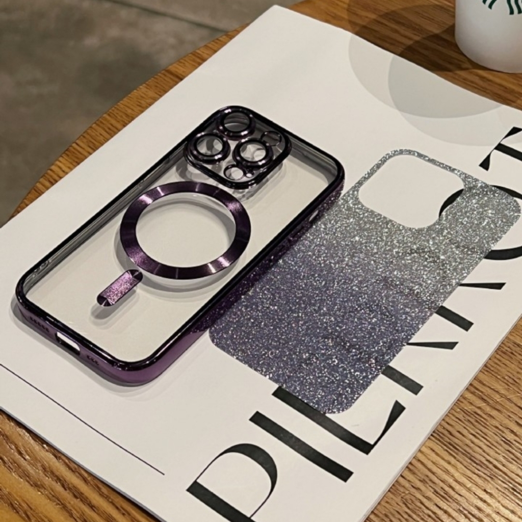 Ốp Điện Thoại Mềm Từ Tính Sang Trọng Bảo Vệ Toàn Diện Chống Sốc Cho iphone 14 Pro max 14 Plus 13 Pro max 12 11 x xs max xr premium