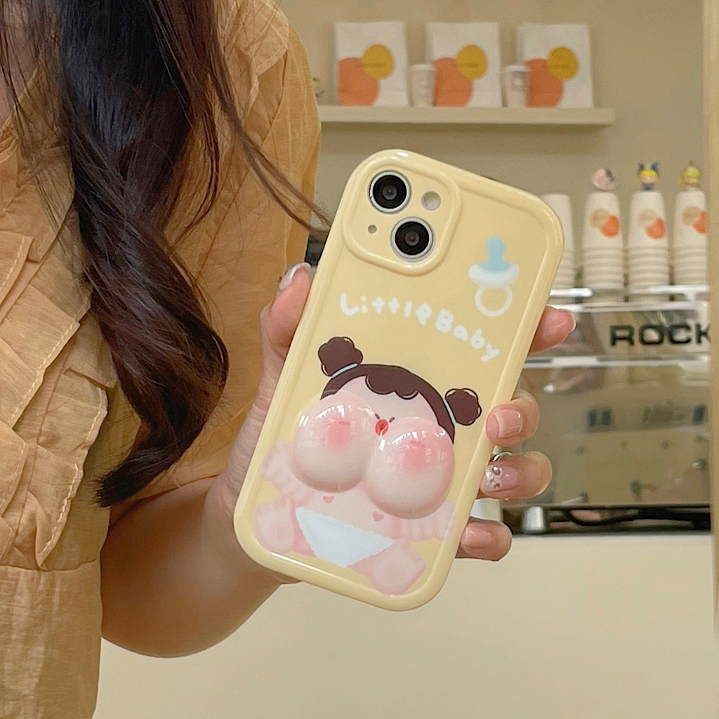 Ốp Điện Thoại tpu Mềm Hình Khuôn Mặt Cho iphone 15 pro max 14 pro max 13 pro max 12 pro max