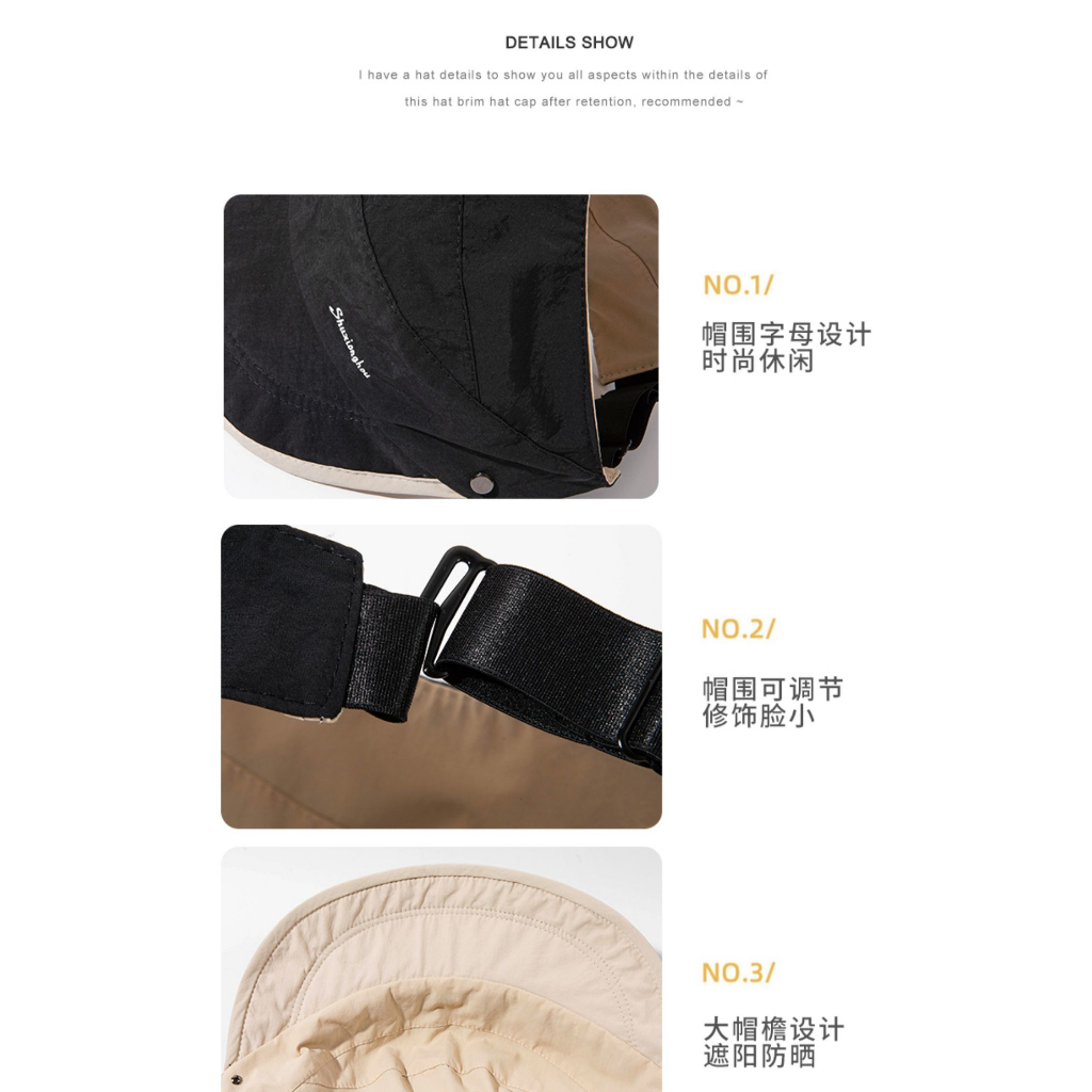 Mũ Bucket Che Nắng Hở Chóp Phong Cách Mới 2023 Cho Nữ