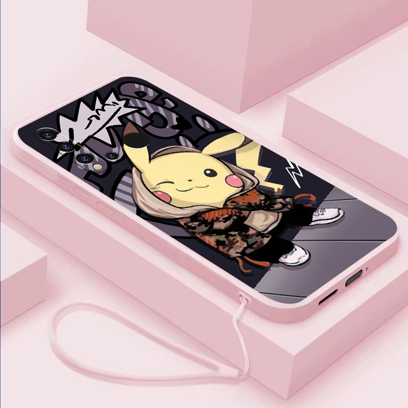 Ốp Điện Thoại Tpu In Hình Pikachu Cạnh Thẳng Cho P smart 2021 P smart-Z Honor 8X Honor 8XMAX Honor 9X Honor9Xpro