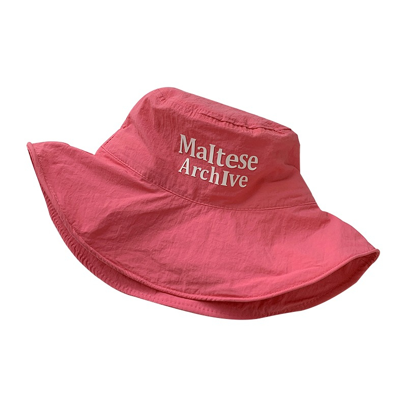 Nón Tai Bèo Vành Rộng In Chữ Chất Liệu Thoáng Khí Nhanh Khô Thời Trang Mùa Hè Cho Nữ