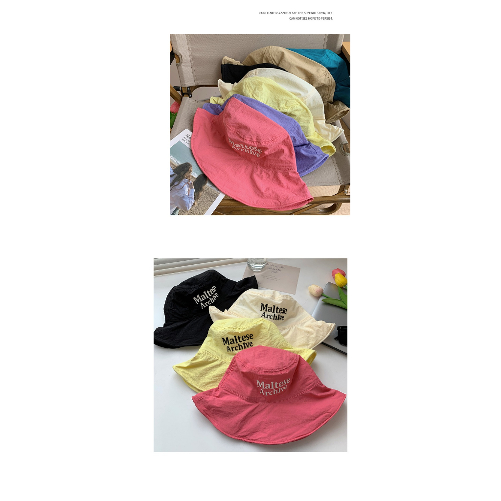 Nón Tai Bèo Vành Rộng In Chữ Chất Liệu Thoáng Khí Nhanh Khô Thời Trang Mùa Hè Cho Nữ