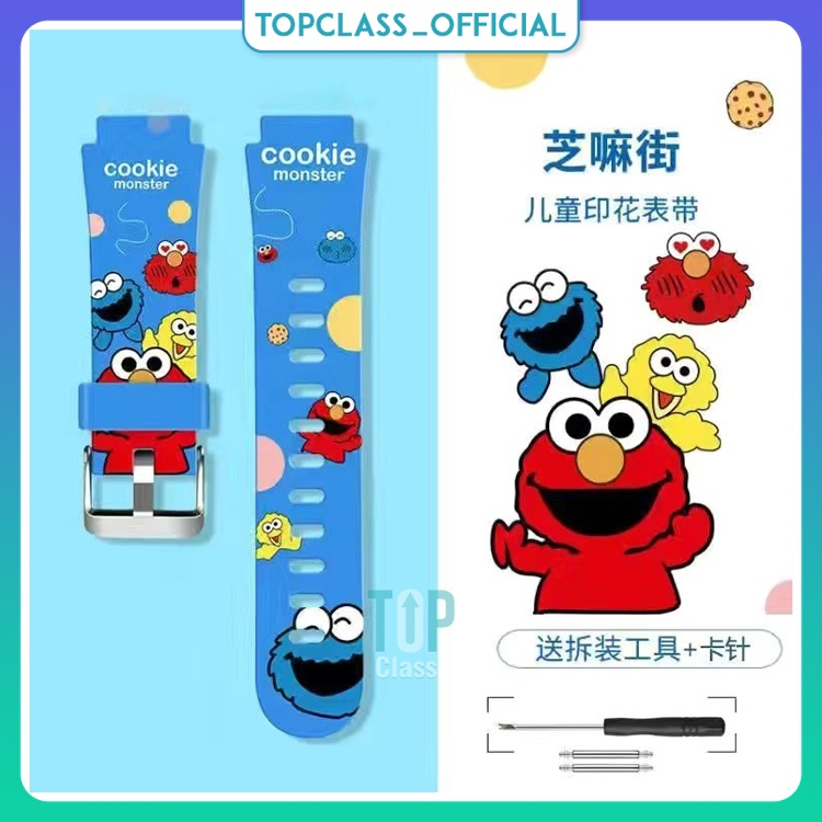 Dây Đeo Silicon Thay Thế Dành Cho Đồng Hồ Thông Minh Wonlex CT11 CT10 Hoạ Tiết Hoạt Hình