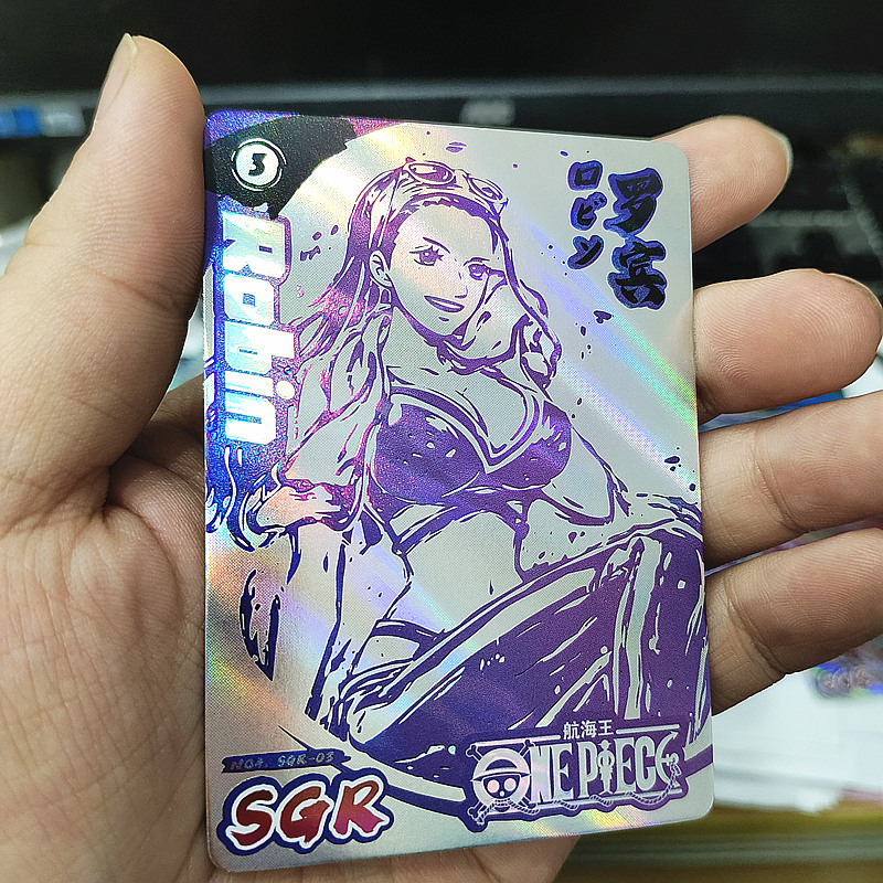 Thẻ Sưu Tầm Hình Nhân Vật Anime One Piece Inkwork SGR Rank Sáng Bóng