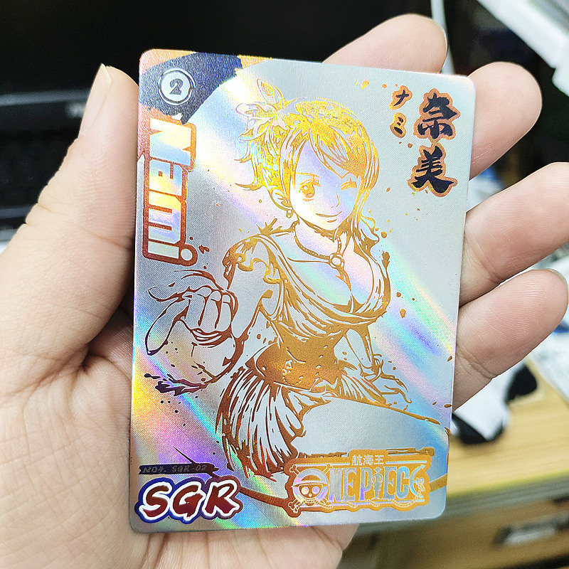 Thẻ Sưu Tầm Hình Nhân Vật Anime One Piece Inkwork SGR Rank Sáng Bóng