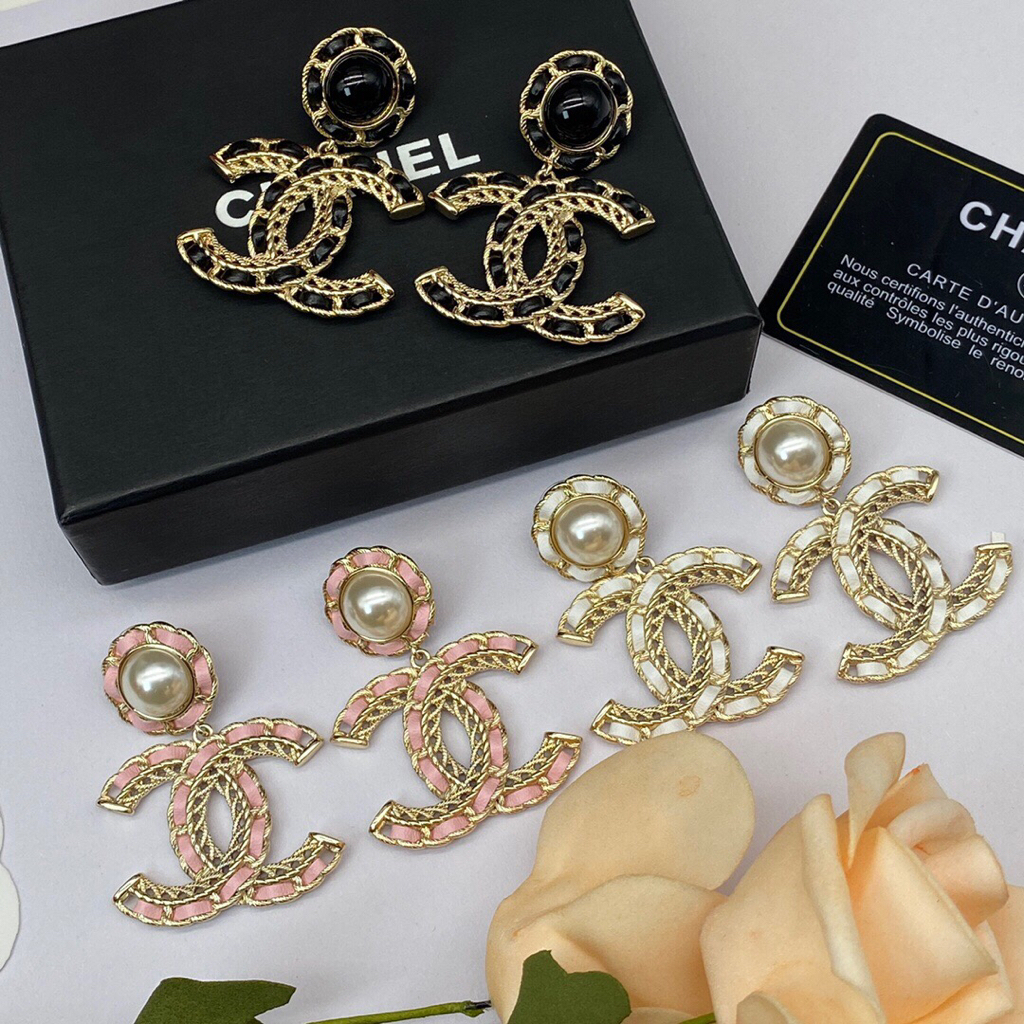 Bông Tai Mạ Vàng 18K Hình Chữ C Thời Trang