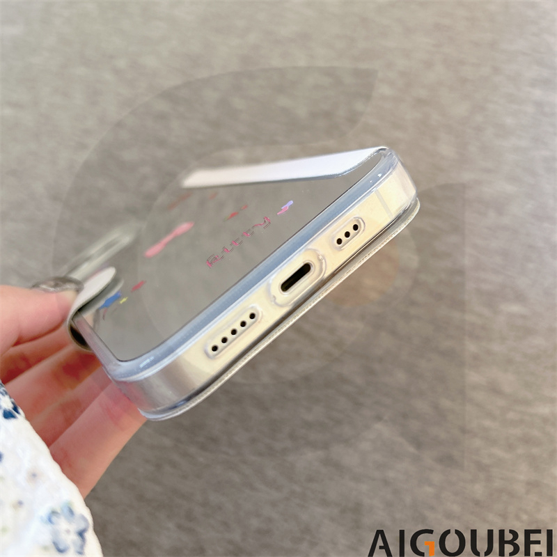 Ốp Điện Thoại Nắp Gập Hình Mèo kitty Cho iPhone 11 12 Pro Max 13 14 Pro Max