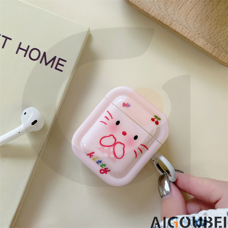 Ốp Điện Thoại Nắp Gập Hình Mèo kitty Cho iPhone 11 12 Pro Max 13 14 Pro Max