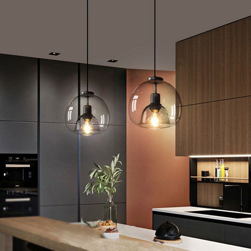 Bắc âu đèn chùm đèn treo trần led giản thanh phòng khách phòng ngủ đèn thả trang trí đèn thả trần bàn ăn - tặng bóng led