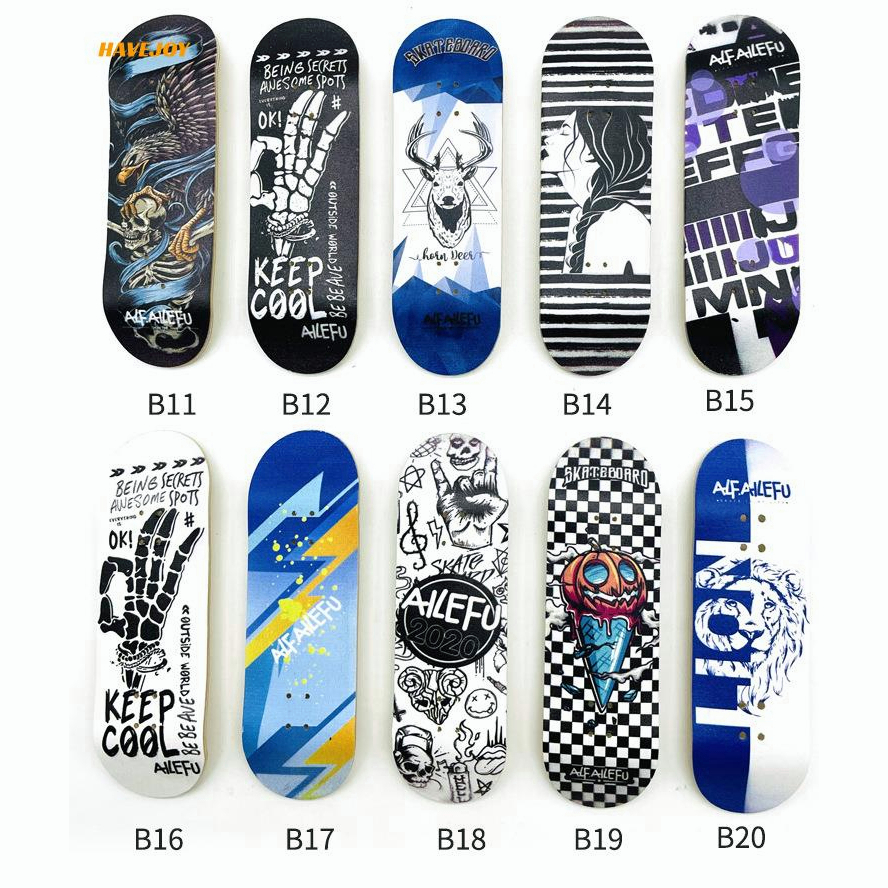 Havejoy Fingerboard 30mm Ván Trượt Ngón Tay Mini 5 Lớp Bằng Gỗ