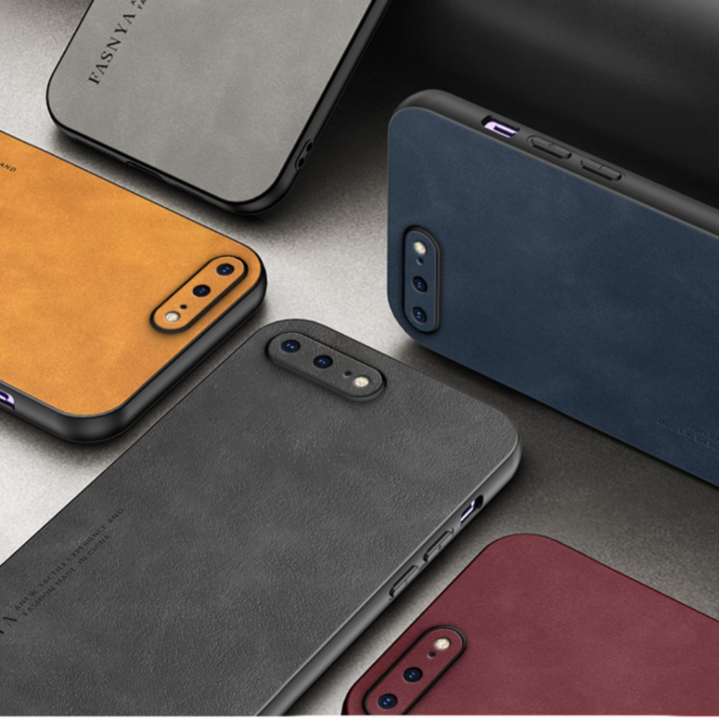 ốp lưng điện thoại kinh doanh Cashmere Tương thích với Cho iPhone 7 Plus 8 6s Plus X Xs Max XR 11 Pro Max Ốp cứng PC bảng nối đa năng chống vân tay đơn giản case