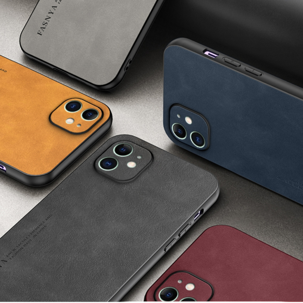 ốp lưng điện thoại kinh doanh Cashmere Tương thích với Cho iPhone 11 Pro Max 12 Pro Max X Xs Max XR Ốp cứng PC bảng nối đa năng chống vân tay đơn giản case