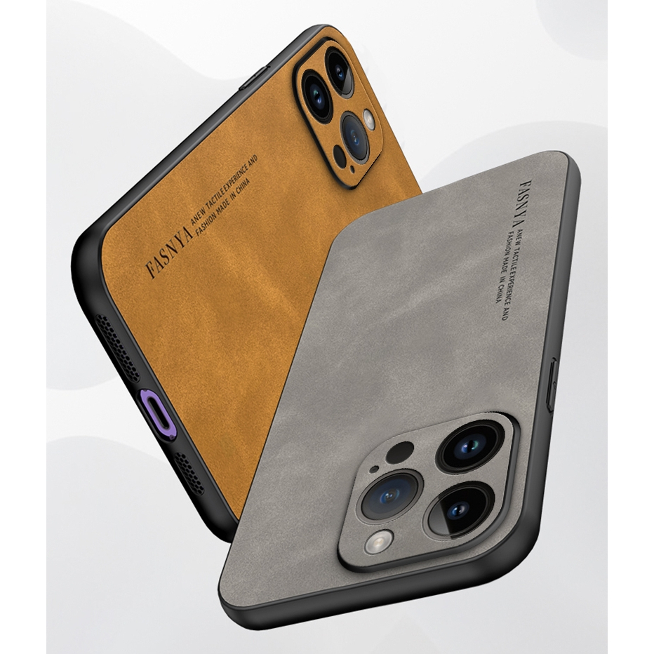 ốp lưng điện thoại kinh doanh Cashmere Tương thích với Cho iPhone 14 Pro Max 14 Plus 13 12 Pro Max X Xs Max XR Ốp cứng PC bảng nối đa năng chống vân tay đơn giản case