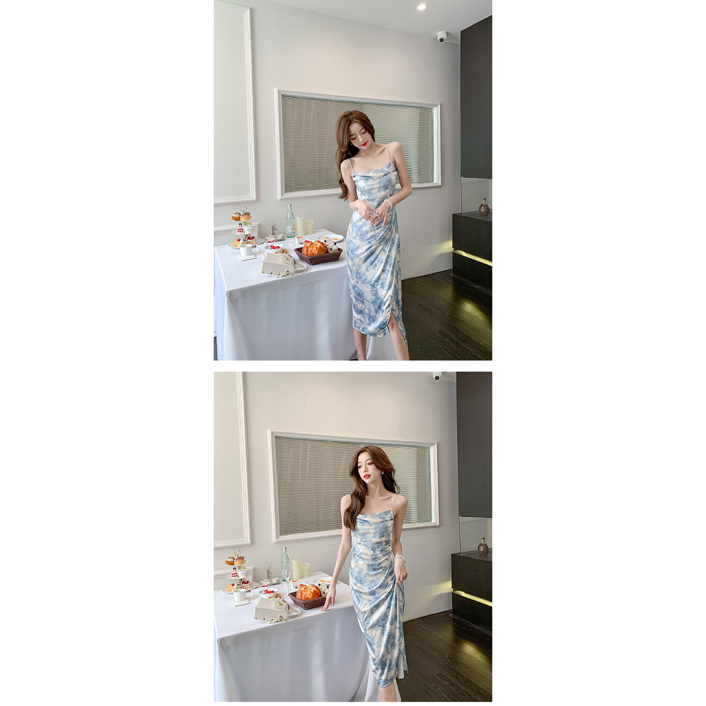 Đầm Hai Dây Ôm Dáng Màu Sắc Ngọt Ngào Thời Trang Mùa Hè Cho Nữ