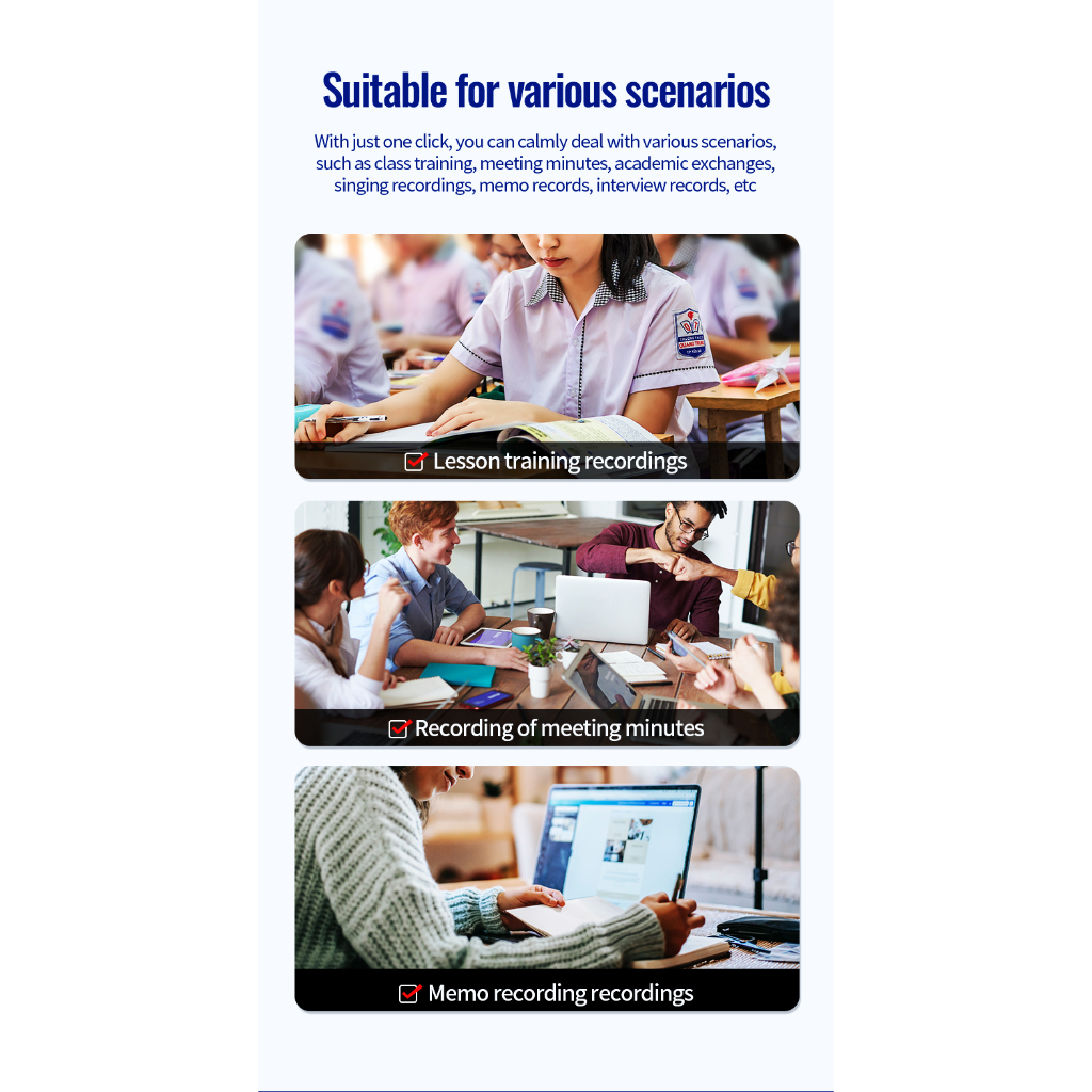 Máy Ghi Âm Giọng Nói Mini Thông Minh Có Nam Châm HD Giảm Tiếng Ồn Mp3 OTG