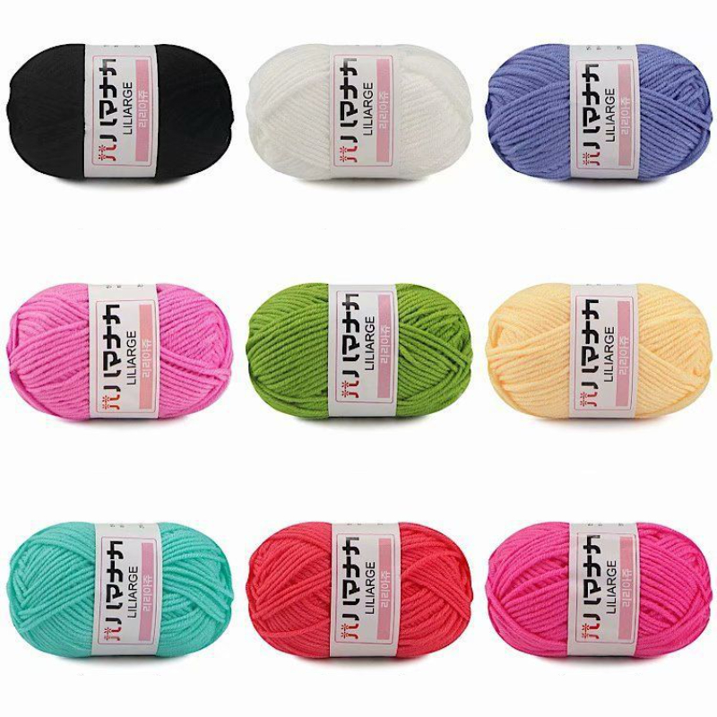 Len Milk Cotton Hàn Quốc 25gr, Len Siêu Mềm Cho Người Mới