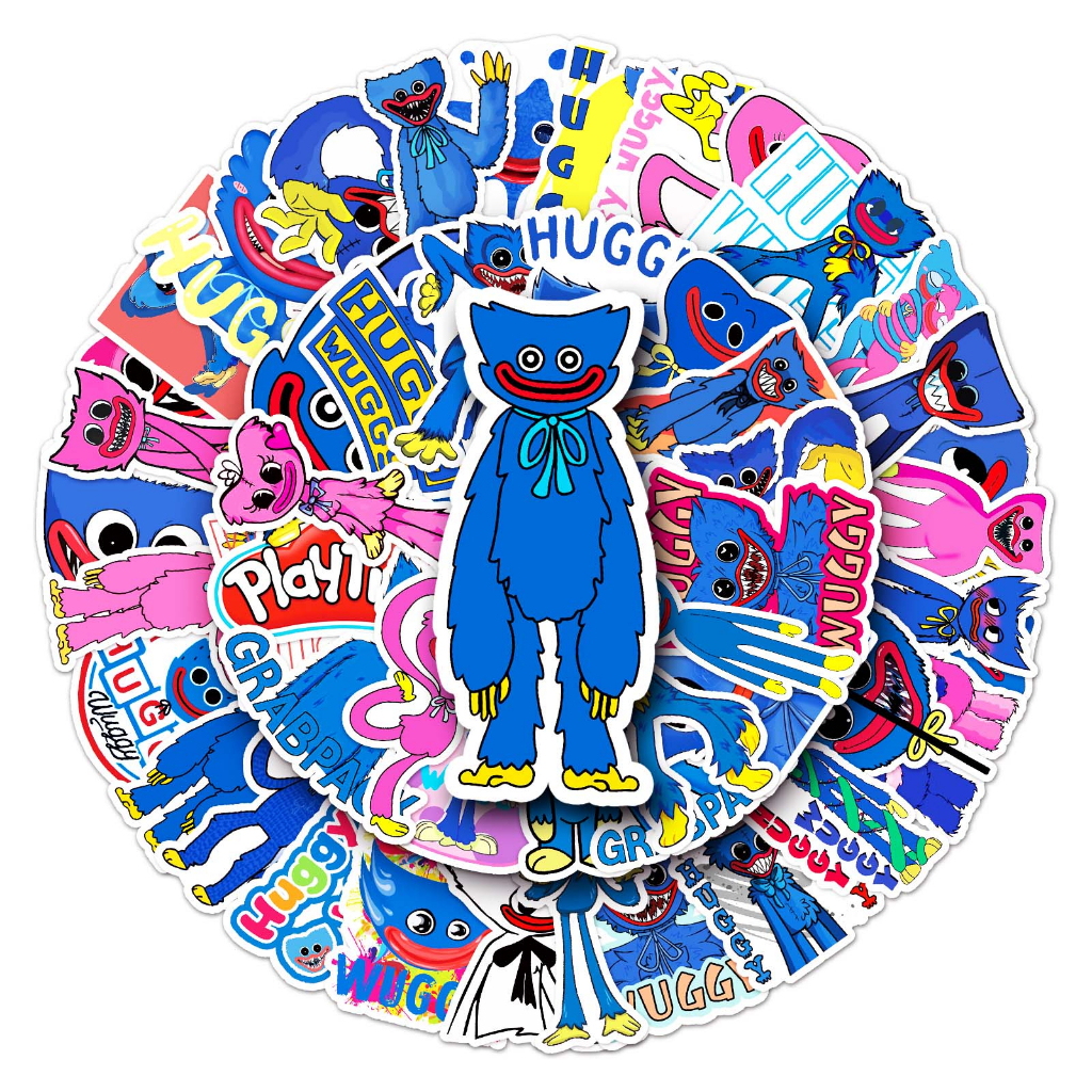 Bộ 50 Miếng Dán Chống Thấm Nước Hình Thời Gian Vui Nhộn Trang Trí Xe Hơi / Nhà Cửa