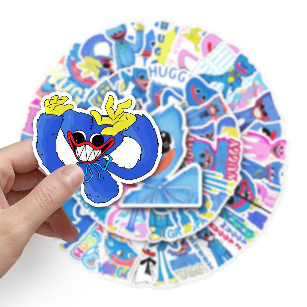 Bộ 50 Miếng Dán Chống Thấm Nước Hình Thời Gian Vui Nhộn Trang Trí Xe Hơi / Nhà Cửa