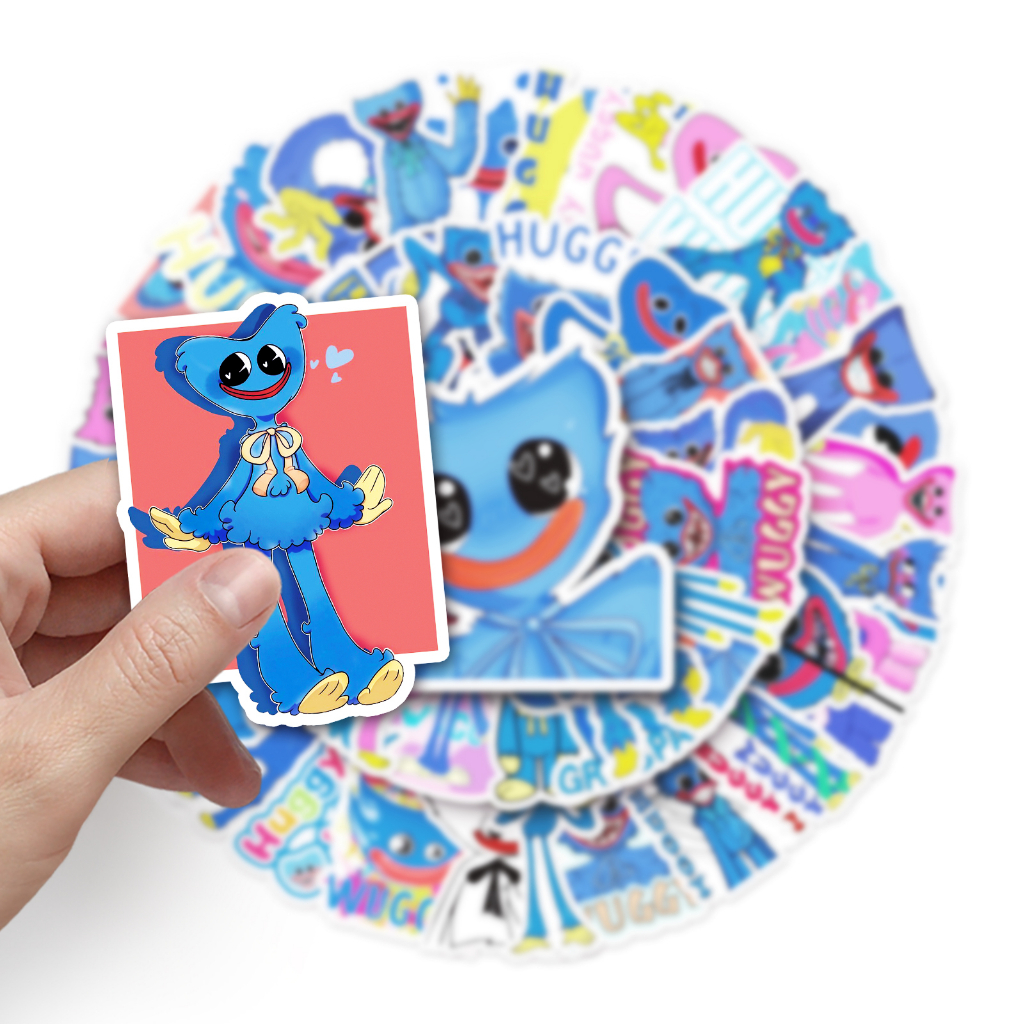 Bộ 50 Miếng Dán Chống Thấm Nước Hình Thời Gian Vui Nhộn Trang Trí Xe Hơi / Nhà Cửa