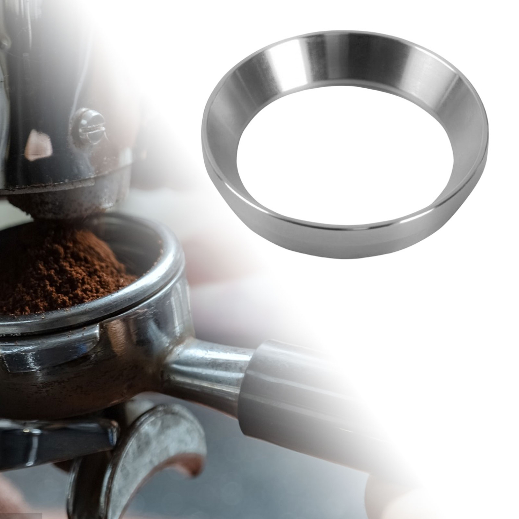 Phễu định lượng cà phê espresso Shamjina bằng thép không gỉ cho hầu hết các cốc lọc cà phê 51mm/58mm