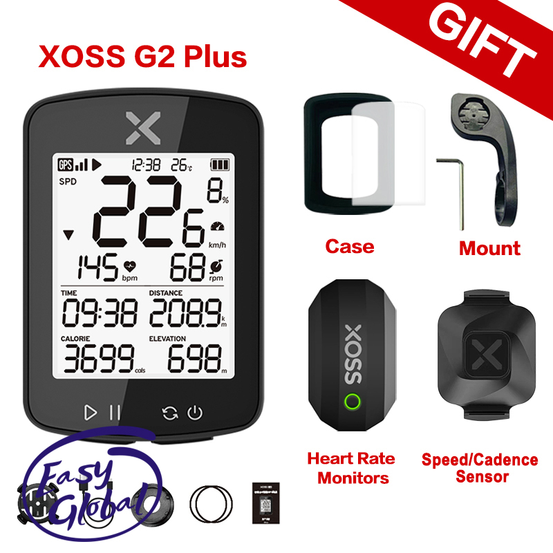 Đồng Hồ Đo Tốc Độ GPS Không Dây XOSS G2 G + 2 Chống Thấm Nước Tương Thích Với Bluetooth ANT + Máy Tính