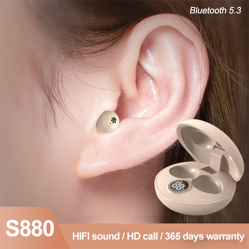 Tai Nghe Bluetooth 5.3 TWS Không Dây Mini S880 Giảm Tiếng Ồn Tích Hợp Mic