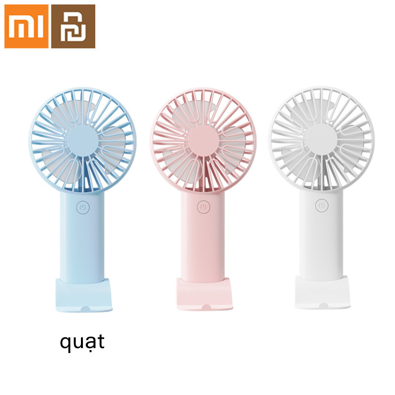 Xiaomi YouPin Quạt mini Quạt tích điện mini cầm tay để bàn nhỏ gọn 3 tốc độ gió 3 màu sắc