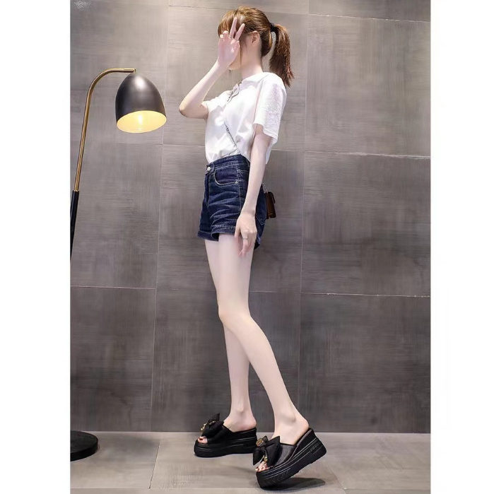 Dép Sandal Đế Xuồng Dày 10cm Tăng Chiều Cao Dành Cho Cô Dâu