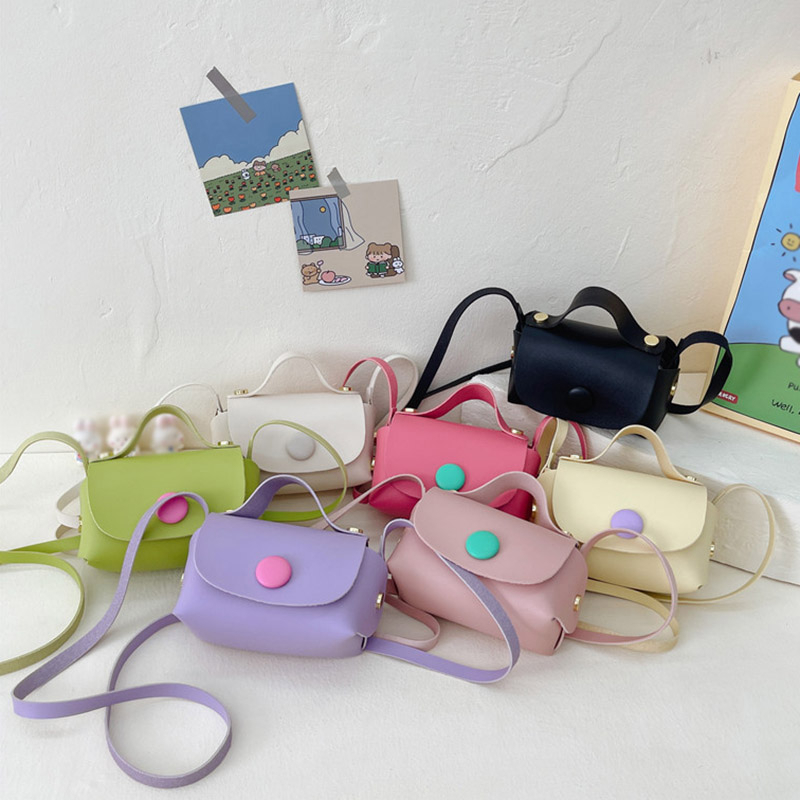 Túi Đeo Chéo Mini Đơn Giản Thời Trang Hàn Quốc Cho Bé Gái