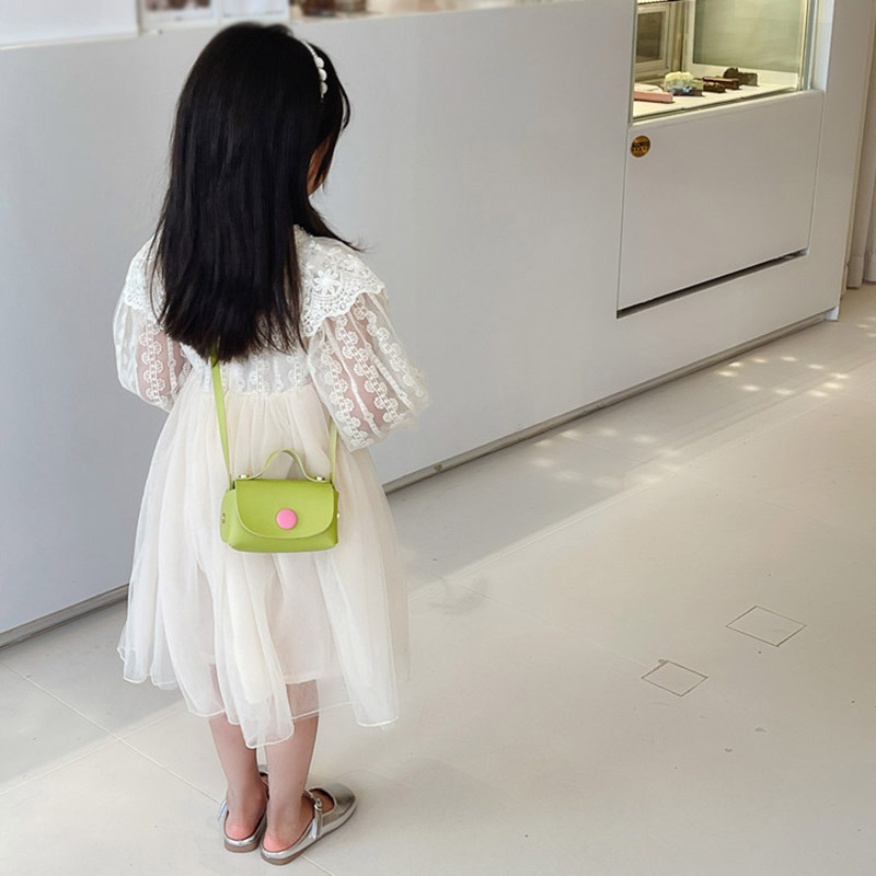 Túi Đeo Chéo Mini Đơn Giản Thời Trang Hàn Quốc Cho Bé Gái